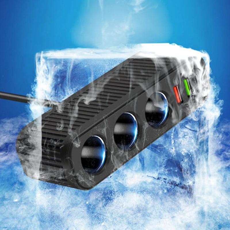120W Car Cigarette Lighter Usb Charger Pd Quick Charge Power Adapter One-To-Four Multifunctional Socket For Mobile Phone Charger