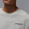 Jordan T Shirts Men's Heather Gray/Black Crew Neck Moderate IF0783-050
