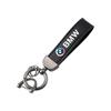 Leather Keychain Zinc Alloy Car Key Chain Ring Pendant Key Holder For BMW G01 G02 F22 F23 E46 E93 E39 G26 F01 F02 F06 Sticker cwsh87