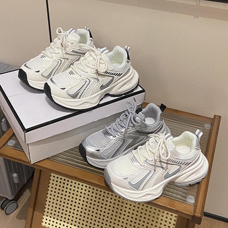 Ins Korean Version of the New Dad Shoes for Women 2025 Autumn Student Sports Running Shoes Casual Shoes Platform Height Increase 2830