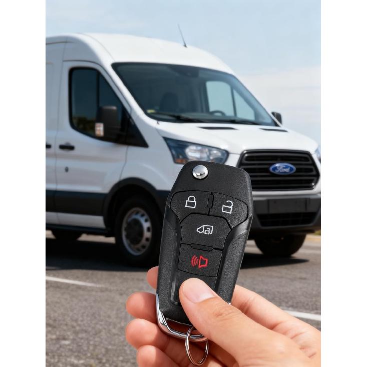 Flip Key Fob Remote Replacement Fits For Ford Transit     Ford Transit Connect N5F-A08TAA 164R8236 164R8281 (Pack Of 2)