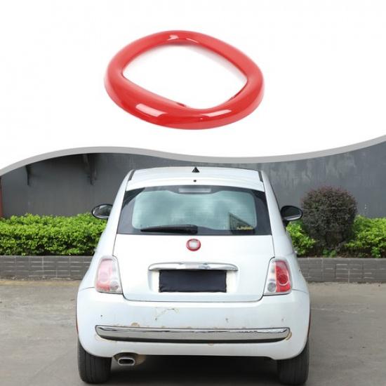 Front Sport Red ABS Emblem Surround Trim For Fiat 500 2007-2015
