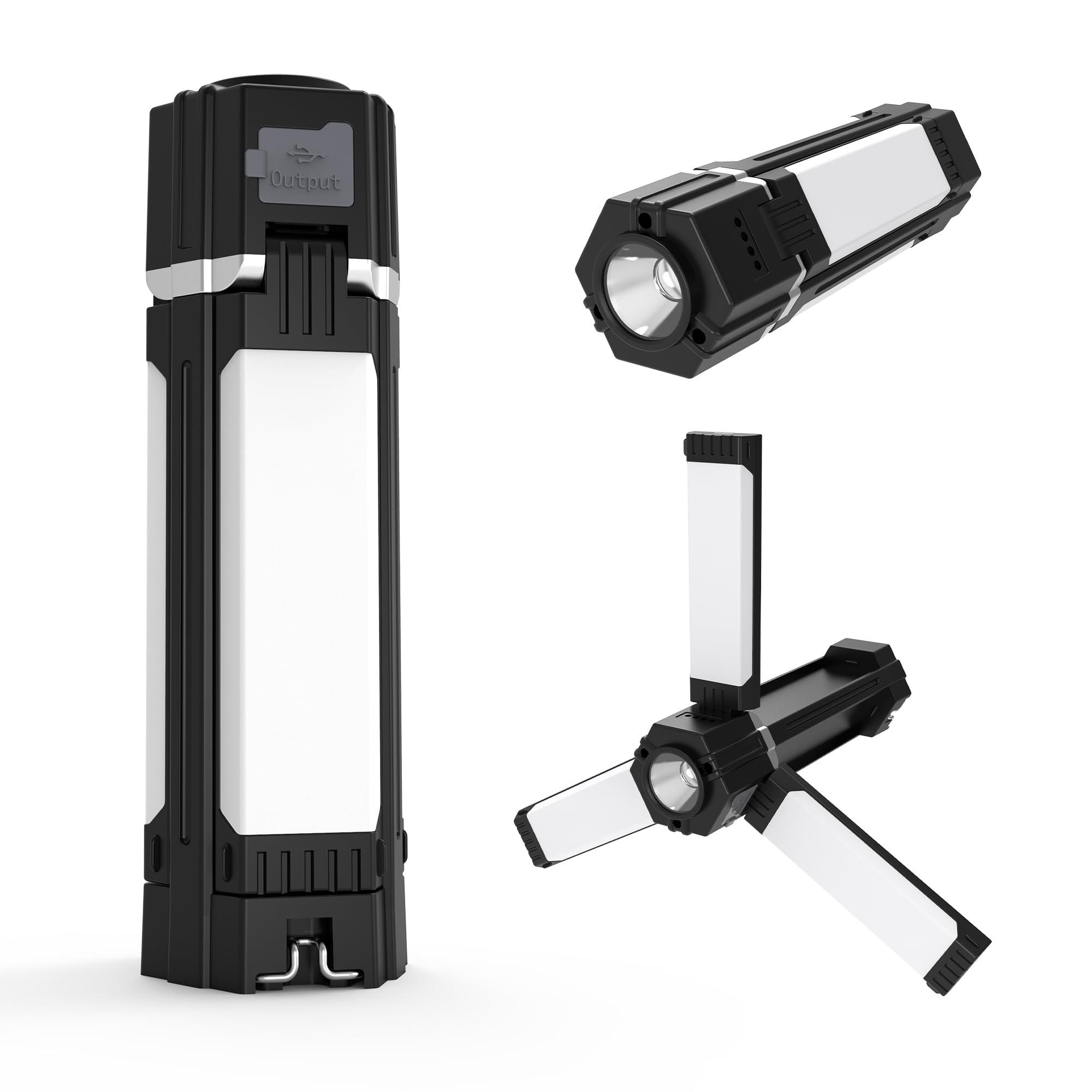

Rechargeable LED Lantern, Work Light, 5 Lighting Modes, Cordless Flashlight, Camping Lantern, Foldable, USB Charging, Waterproof, Outdoor, Camping, Hi