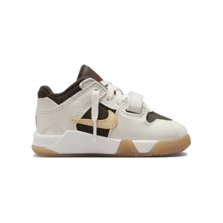 Air Jordan Travis Scott X Jordan Jumpman Jack TR TD Sail Baby Sneakers Cream Muslin Dark-Mocha FJ2852-100