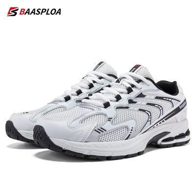 Bassploa Herren Laufschuhe, Mesh-Oberfläche, atmungsaktiv, rutschfest, leicht, Basketballschuhe für Herren, Outdoor, Freizeit, Sport, Herrenschuhe