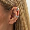 Ingemark 2Pcs/Set Trendy Punk Silver Color C Shape Clip Earring for Women Vintage Metal No Piercing Ear Cuff New Year Jewelry