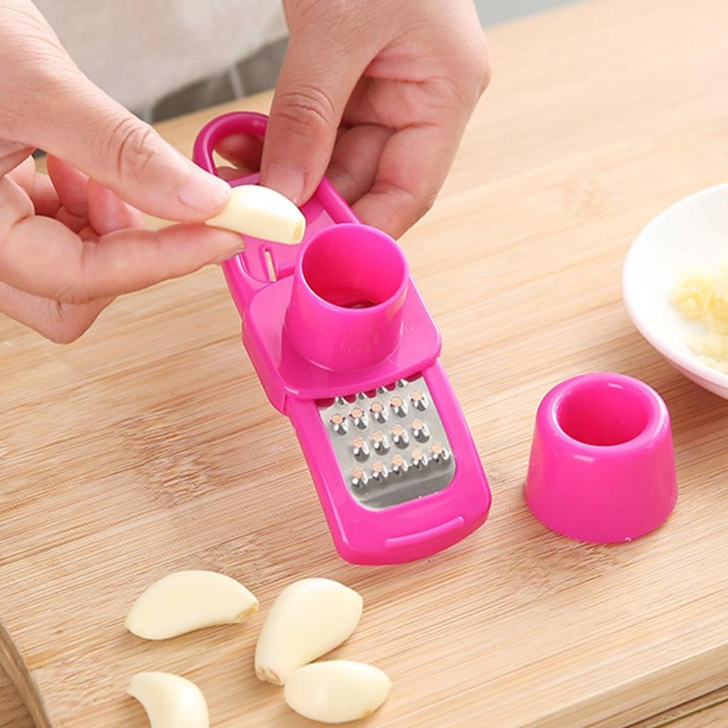 1Pc Household Multifunctional Manual Garlic Grinding Ginger Garlic Press Garlic Mash Peeling Garlic Twist Garlic Creative Kitchen Gadget