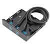 USB3.0 Dual Port Front Panel Expansion for 19/20Pin Floppy Drive Bay