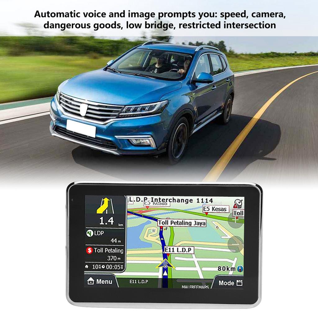 Univerzální 5palcový dotykový displej Autonavigace GPS Navigace DDR256M 8G MP3 FM Mapa Evropy Q5 1