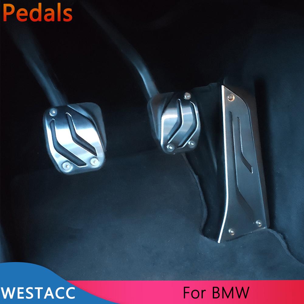 Auto Pedale Gas Bremse Kupplung Rest Pedal Abdeckung für BMW 5 Series G30 G31 G38 520d 520i 525i 528i 530i 2017- 