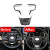 Carbon Fiber Steering Wheel ABS Cover Trim For Toyota Highlander 2020 2021 2022<