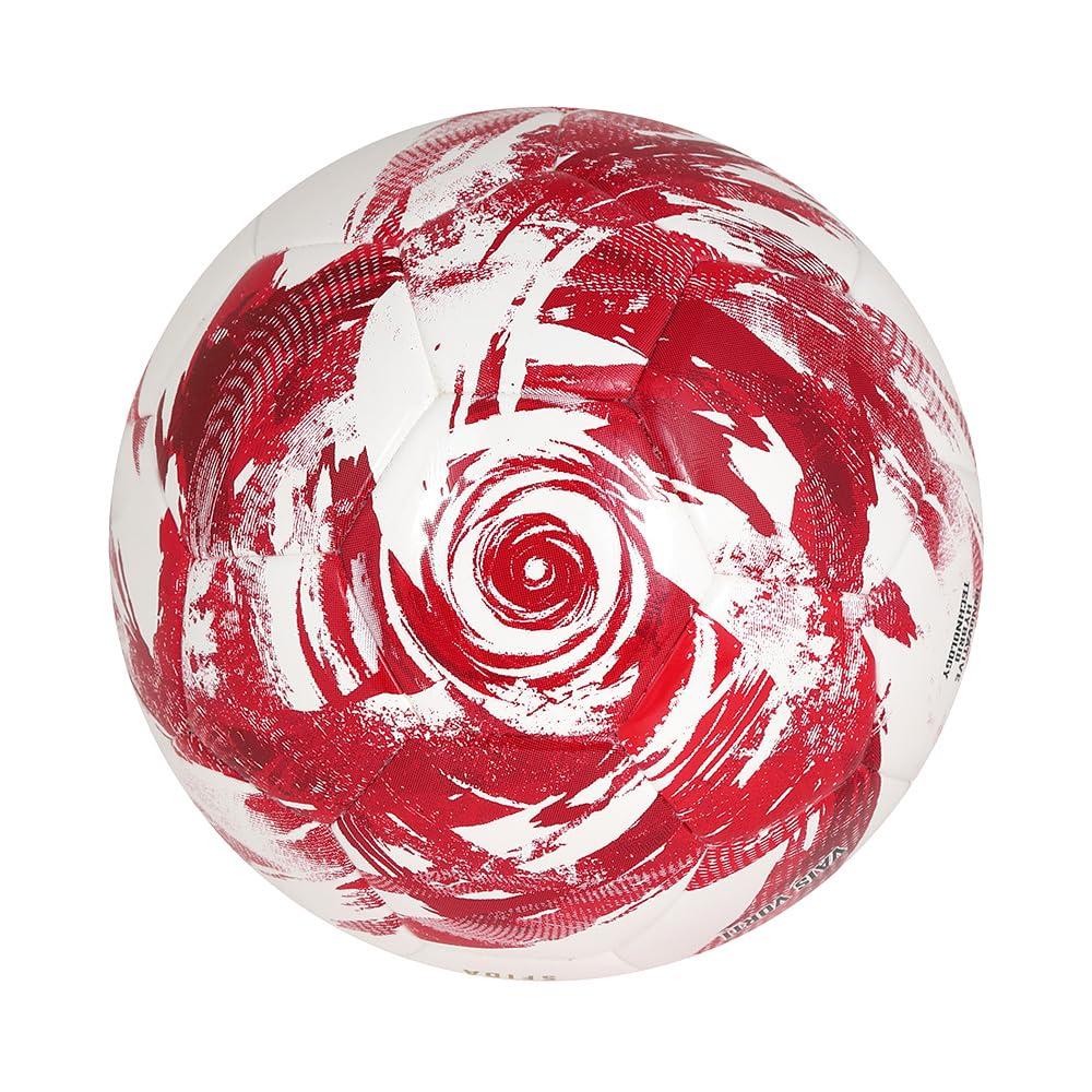 SFIDA VAIS VORTI JR Light Soccer Ball for Kids, Size 4 (Preschoolers), White/Red