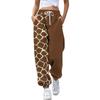 Women's Gigital Color Printing Casual Sports Pants Loose Drawstring Trousers