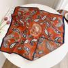 Summer new double-sided velvet scarf air-conditioned room with shawl women travel photo thin sunscreen 61 small square scarf