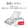ELECOM Non-Woven Fabric Case File Compatible with CD DVD Blu-ray, Set of 2, Holds 36 Pieces, Clear CCD-B02WCR