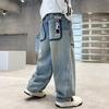 Boys' Straight Leg Jeans Spring and Autumn Loose Casual Pants Boys' and Children's Pants