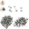 100PCS DIY Practical Flat bottom earring needle Convenient Flat head earrings Handmade earrings Accessory