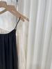 Elegant 3D Embroidered Ramie Suspender Dress - New Chinese Style