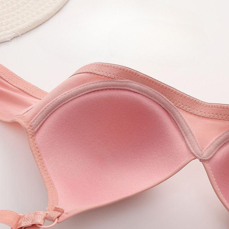 Plus Size Full Coverage Wireless Bra for Mature Women Thin Breathable Supportive Push-Up Comfort Adjustment Bralette for 40-50 Years Old