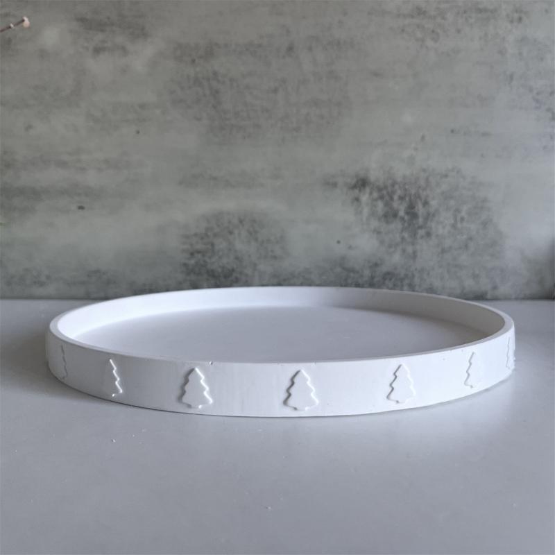 Multifuntional Silicone Mold Easy Releasing Mold with Christmas Tree Serving Tray Moulds for Holiday Craft and Trays