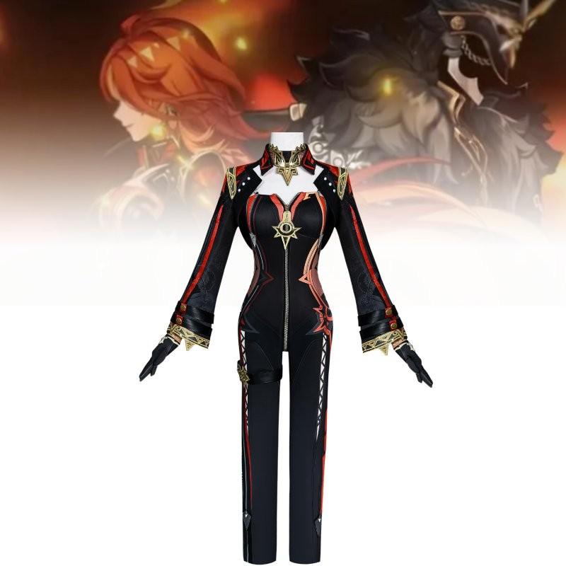 Adorable Mavuika Cosplay Costume Set For Genshin Impact Featuring Stylish Accessories