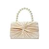 Fashionable Evening Bag Pleated Party and Banquet Bag Hand-held Bag Wedding Bridesmaid Handbag Casually