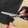 Fabric Pinking Shears Stainless Steel Zig Zag Scissors with Serrated Teeth Multipurpose Shears Tailoring Lace Dressmaking Cut Sewing Tool