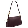 Coach Plaza 21 Metal Hardware Calf Leather Shoulder Bag Small Women's Red Currant