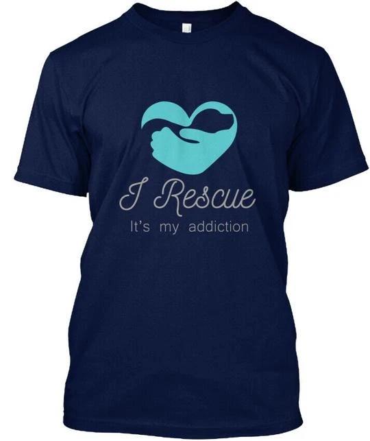 

Rescue Dog - I Iys My Addiction T shirt Made in the USA Size S to 5XL 3XL