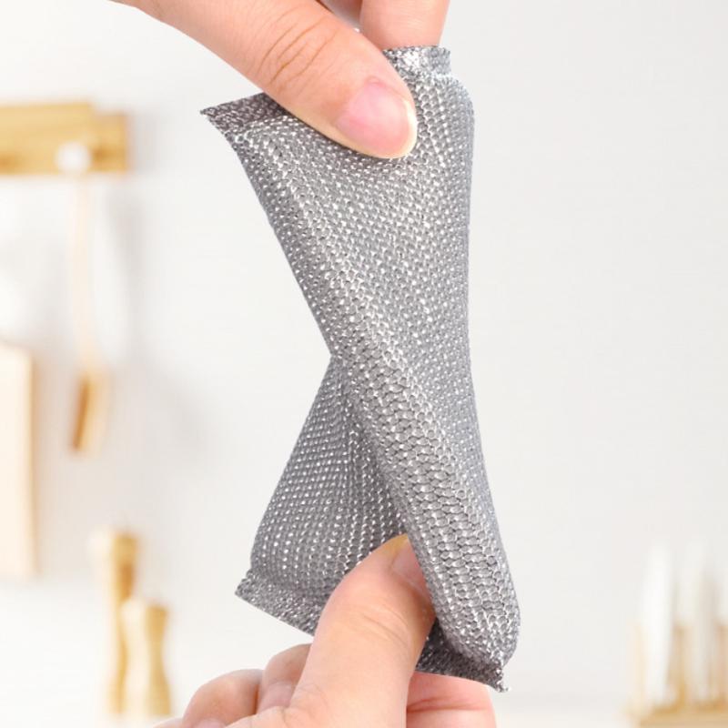 4 ks Kuchyňská mycí houbička, Nepoškrábe hrnec, Kartáč na hrnce, Domácí čisticí houbička bez poškrábání, Utěrka