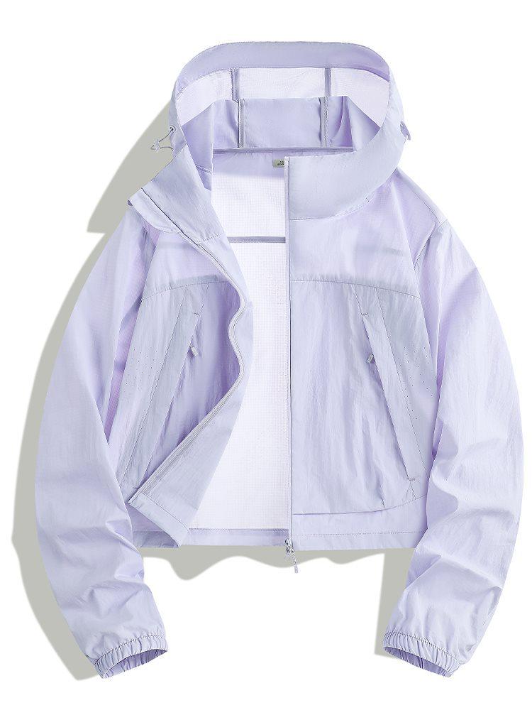 Women's Ice Cool Lightweight Hooded Jacket: Breathable, Comfortable Sun Protection for Summer