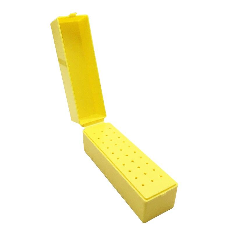 1Pcs/30 Löcher Kunststoff Dental Bur Halter Desinfektion Hartmetall Bohrer Block Bohrer Fall Box Zahnarzt Produkte Labor Ausrüstung