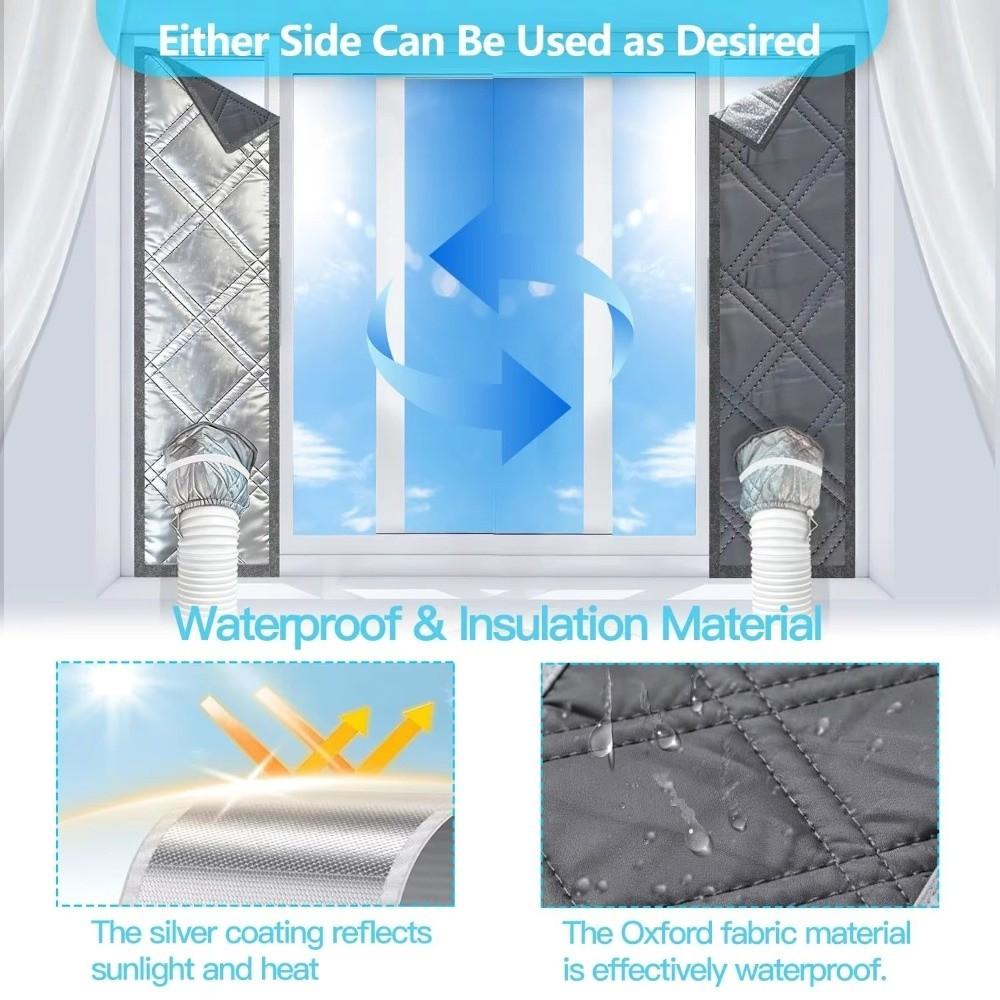Waterproof Portable AC Window Seal Oxford Fabric Window Insulation Panel  Portable Air Conditioner