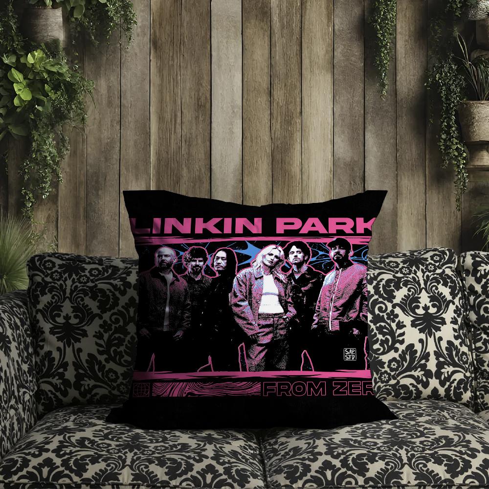 Fodral kudde L-Linkin Fodral Från Noll Kudde Rum Band Park Sovrum Sänggavel Soffa Vardagsrum Ryggstöd Bil Fyrkantig