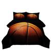 Fett-Steppkern-Kugel-Sport Basketball Fußball Doppelbettdecke Federseide Baumwolle Bettbezug Dreiteiliges Set