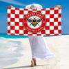 Brentford FC Print Beach Towel, Large Soft Quick Dry Towel for Beach Camping Swimming