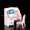 Doll Play Dollhouse Furniture Desk+Lamp+Laptop+Chair Accessories For 1/6 Doll