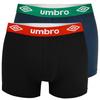 Umbro Men’s Cotton Underwear, Boxer Shorts, 6-Pack Assorted Colours