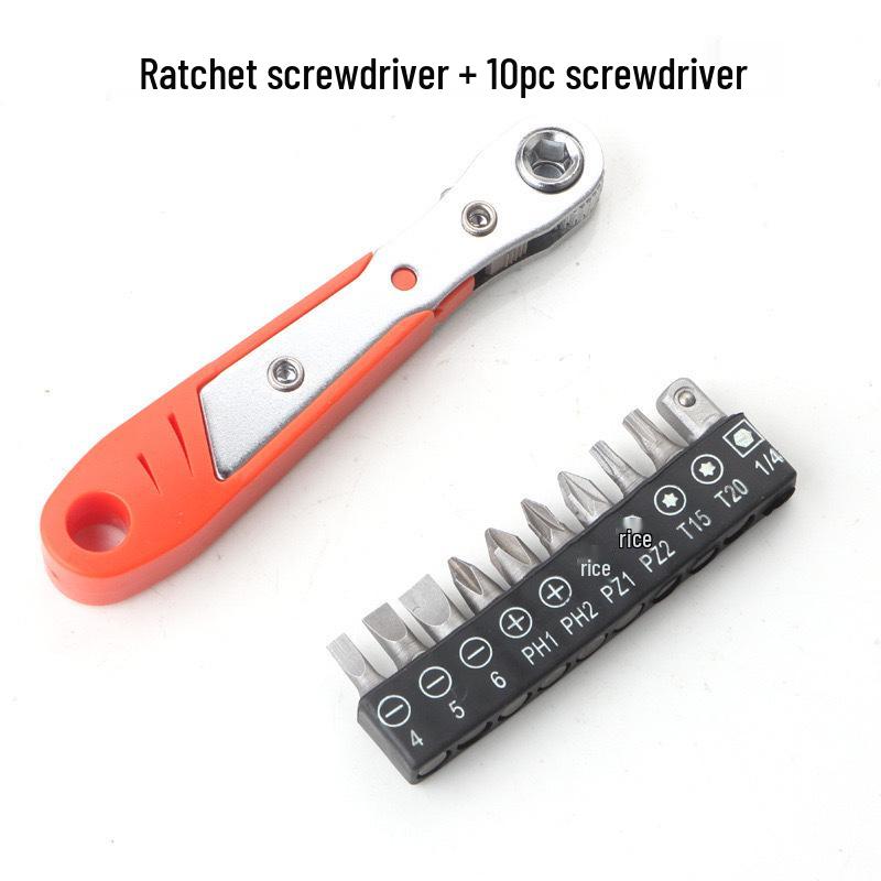 36-Tooth L-Shaped Ratchet Screwdriver for Tight Spaces, Bi-Directional Rotation, Corner Fender Tool