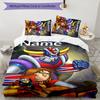 3pcs UFO Robot Grendizer2 Cover Set - Personalized Name, HD Printed Bedding with 1 Cover and 2 Pillowcases - Perfect for Home Decor, Easy Care