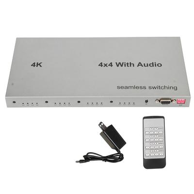 HD Multimedia Interface Switch 4 Ein 4 Aus 4K 30Hz Video Umschalter Splitter mit Sound Extractor für