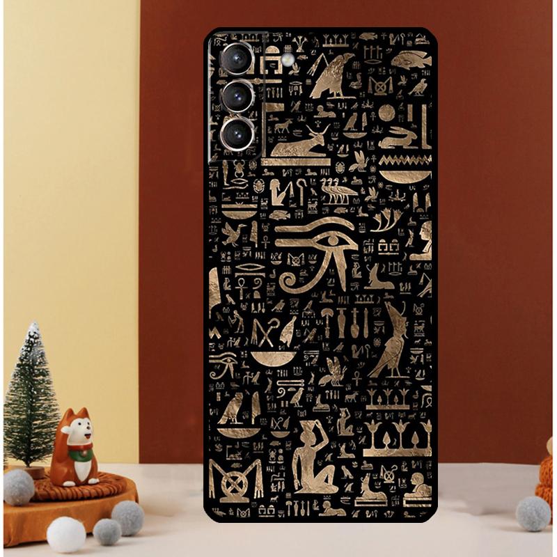 Sacred Eye of Horus Egypt Fresco Case For Samsung Galaxy S23 Ultra S24 S22 Note 20 Ultra 10 Plus S8 S9 S10 S20 S21 FE Cover