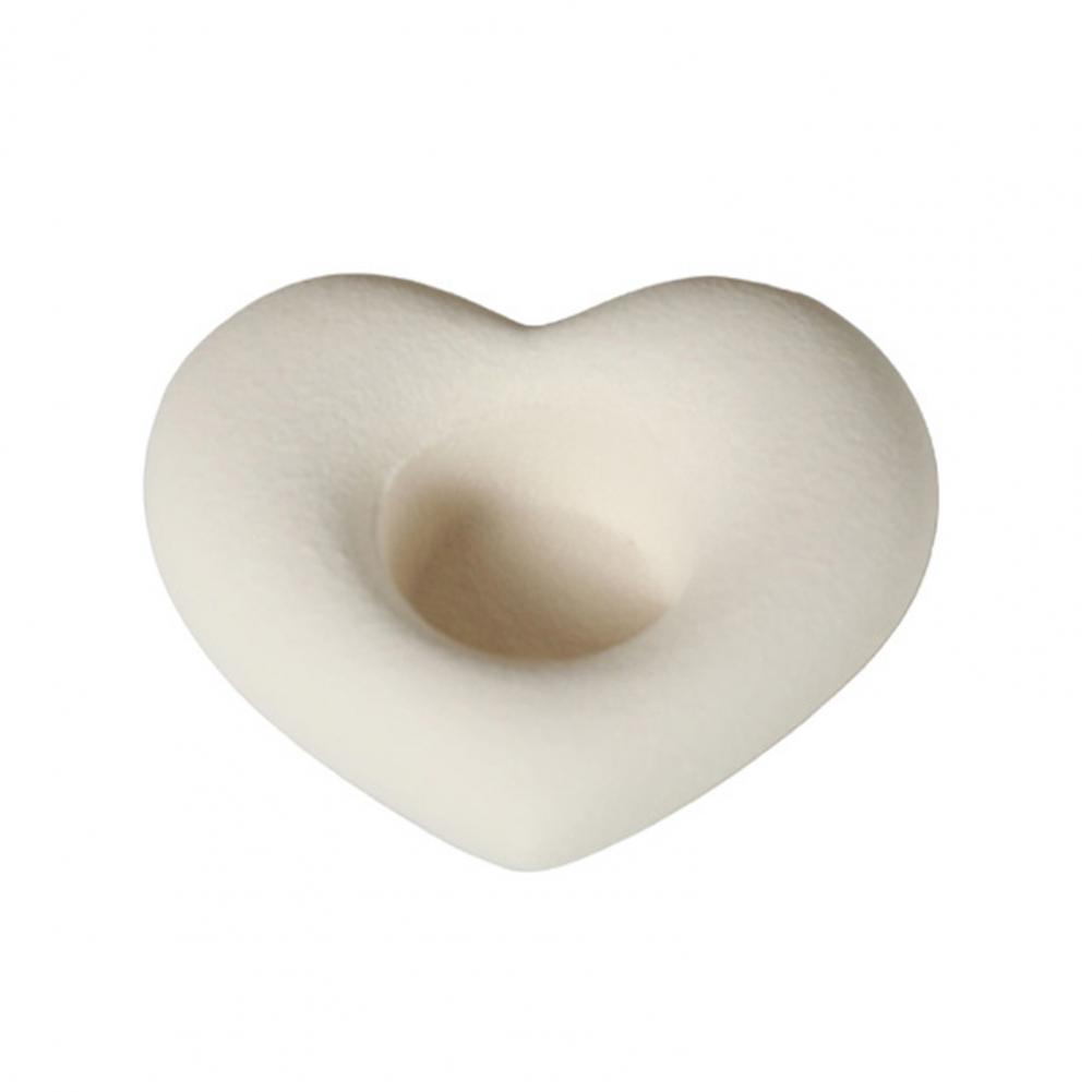 Heart Candle Holder Heart Shaped Ceramic Candlestick Holder Small Candle Holder for Wedding Party Anniversary Valentine s Day белый