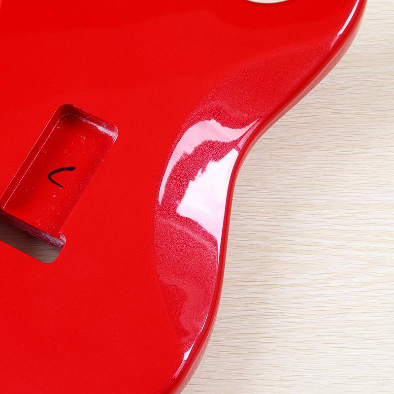 Roter Glanz Pappel E-Gitarrenkorpus - Professionelles DIY-Modifikationszubehör