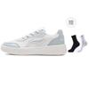 Li Ning Sycee Pure Abrasion Resistant Lightweight Breathable Low Top Skateboard Shoes Women's White Blue AGCV148-4
