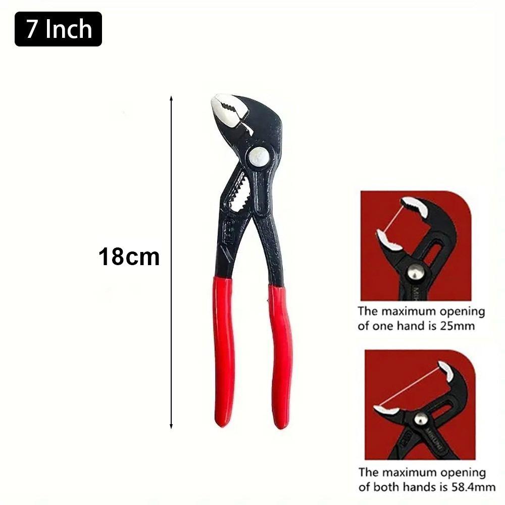

1Pcs Durable Stenciled Pump Plier 7-Inch Mini Shifting Spanner Multi-Functional Portable Pipe Wrench