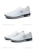 Summer 2025 Men's Lightweight Slip-On Leather Shoes - Soft-Sole, Hollow-Out Casual Low-Tops