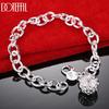 925 Sterling Silver Charm Ball Bracelet Wedding Gift Jewelry