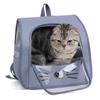 The cat bag is portable, lightweight, breathable, portable, and a double-shoulder pet bag for pets