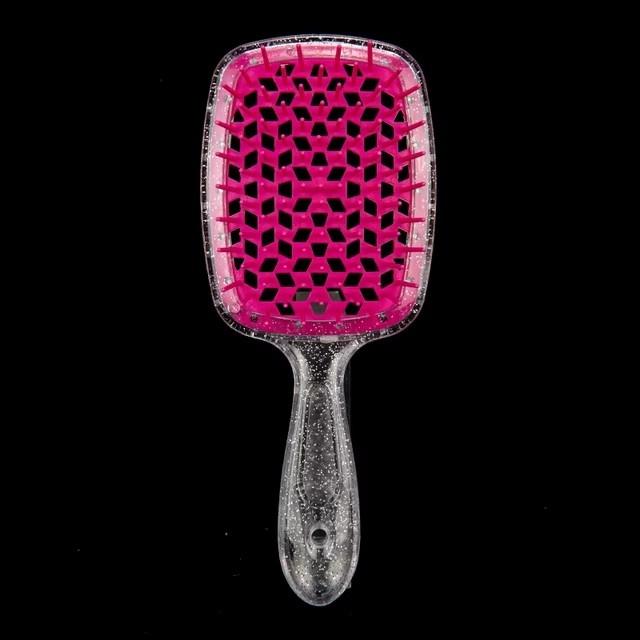 

1pcs Detangling Hair Brush Scalp Massage Combs Wide Tooth Air Cushion Comb Hollow Antistatic Hairbrush Salon Hair Styling Tool